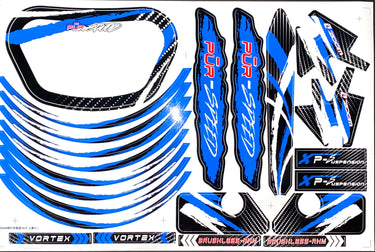 Graphics Kit- BLUE Fits Pūr-Speed Electric Balance Bikes With 12